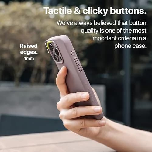 TineeOwl for iPhone 16 Pro Magnetic Case, Camera Control Button, Compatible with MagSafe, TPU, Minimalist, Slim/Thin, Grippy - Dune Series (Dusty Lilac, iPhone 16 Pro) thumbnail 4