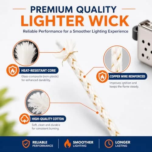 The Left Bridge Lighter Repair Kit, Vintage Lighter Repair Kit, 144PCS | Complete Petrol Lighter Maintenance Set thumbnail 5