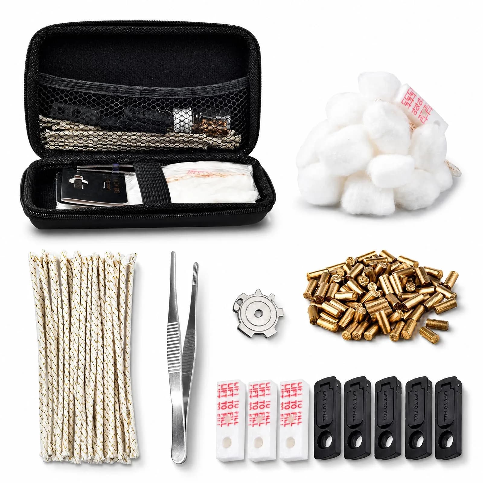 The Left Bridge Lighter Repair Kit, Vintage Lighter Repair Kit, 144PCS | Complete Petrol Lighter Maintenance Set