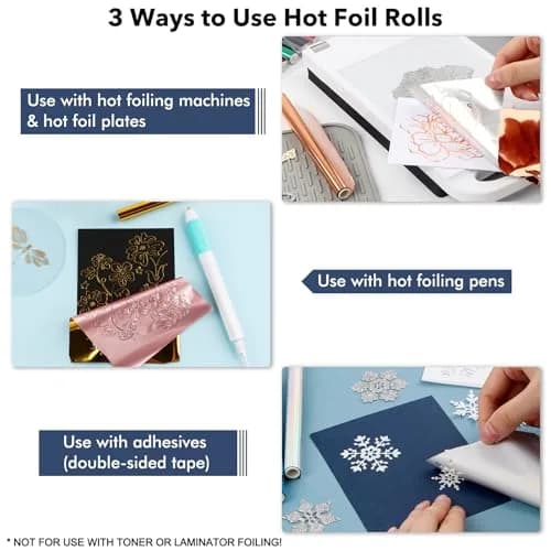 CYFUN DESIGN Hot Foil Pen & Roll Set | USB Powered Heat Foil Pen with 13 Rolls for Card Making thumbnail 6