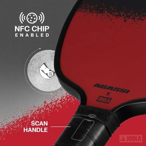 JOOLA Agassi Champion 12mm Pickleball Paddle | 42cm (16.5") x 19cm (7.5") thumbnail 3