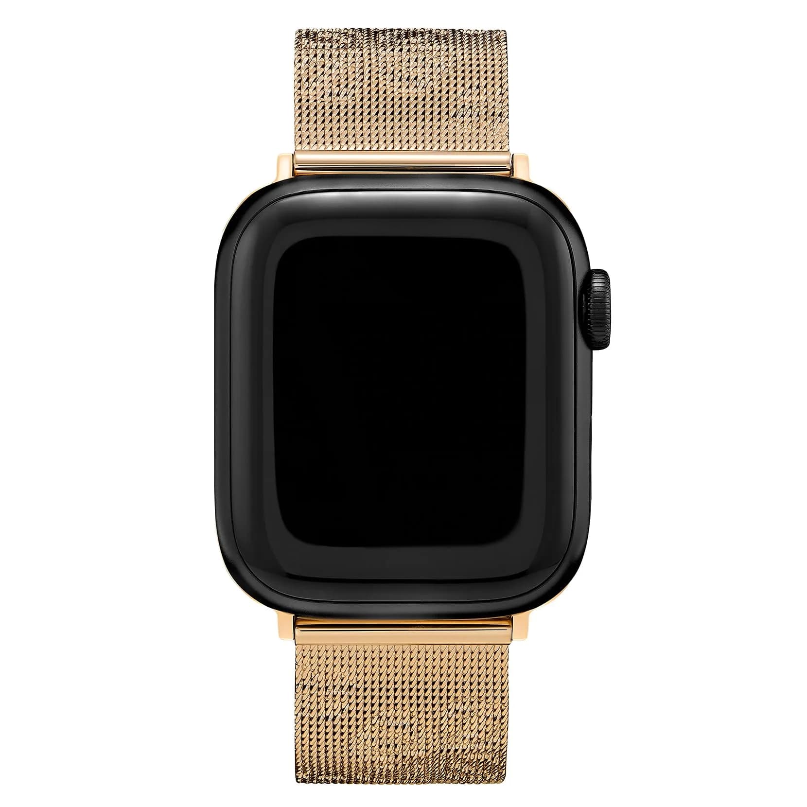 Olivia Burton Apple Watch Strap Mesh Bracelet Gold 38mm 40mm 41mm | Chic Floral Interchangeable Band - main product image