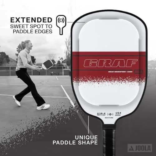 JOOLA Graf Champion 12mm Pickleball Paddle | Agassi Shape for Enhanced Spin & Control thumbnail 3