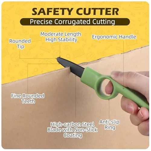 ColoPlay 355 Cardboard Tools for Kids, STEM Education Kit | Safe Cardboard Cutter, Screwdrivers, Nuts & Bolts Set (Yellow) thumbnail 3