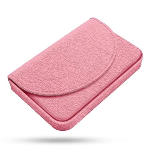 xiviers Business Card Holder | PU Leather Card Case with Magnetic Closure (4.3 x 2.5 x 0.8 inches) for Men & Women thumbnail 1