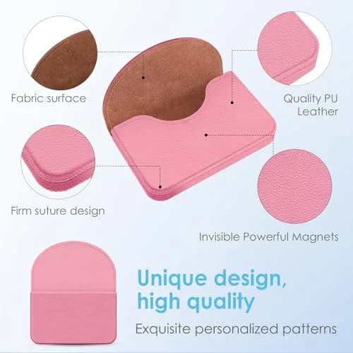 xiviers Business Card Holder | PU Leather Card Case with Magnetic Closure (4.3 x 2.5 x 0.8 inches) for Men & Women thumbnail 3
