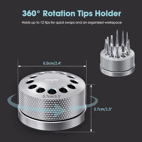 HANGLIFE ET Soldering Iron Tips 12-Piece Set with Holder | Precision Replacement Solder Tips for Weller Stations thumbnail 7
