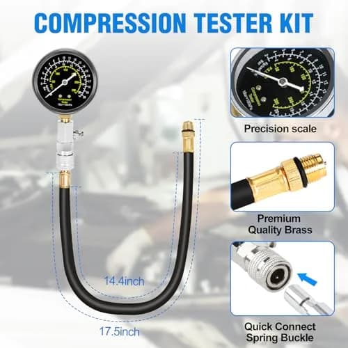 BETOOLL Petrol Engine Cylinder Compression Tester Kit 32 Blades | Accurate Pressure Test for Petrol Engines thumbnail 8