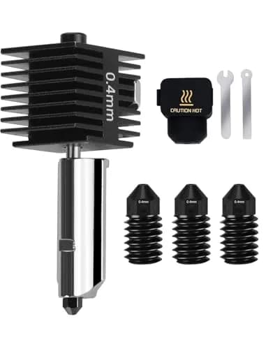Mviioe Hardened Steel Hotend Nozzle Kit 0.4mm for Bambu A1 A1 Mini A2L Printers | High-Temp All-Metal Print Head thumbnail 1