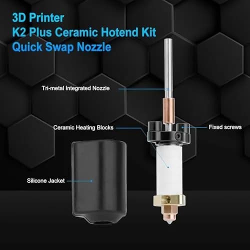 Xirbbo K2 Plus Hotend Replacement for Creality K2 Plus 3D Printer | All-Metal Integrated Design thumbnail 5