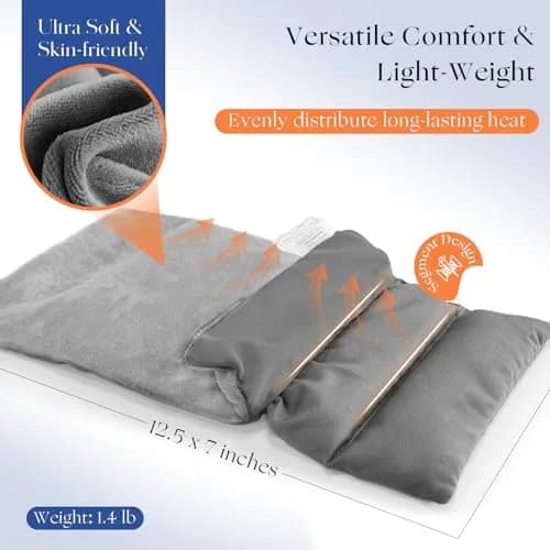 uncn Microwavable Heating Pad 13x7 Inch | Lavender Scent Moist Warm Compress for Relaxation thumbnail 4