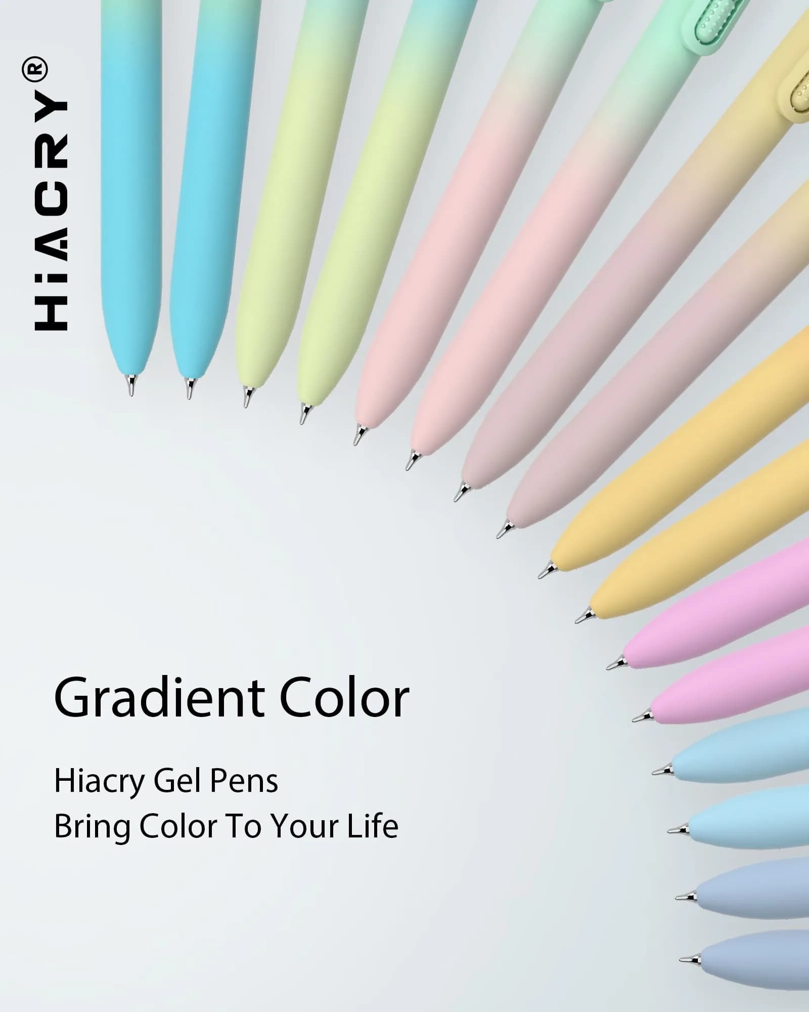 Hiacry 8 Pcs Gel Pens, Quick-Dry Black Ink-0.7mm Fine Point, Smooth Writing thumbnail 7