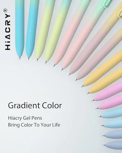 Hiacry 8 Pcs Gel Pens, Quick-Dry Black Ink-0.7mm Fine Point, Smooth Writing thumbnail 7