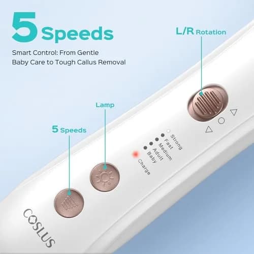COSLUS C43 Professional Manicure Pedicure Kit with Upgrade Wider Grinder | 5000 RPM Cordless Electric Nail File for Home Salon Use thumbnail 5