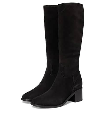 C LA CANADIENNE Jack Black Suede 8 B - Medium | Knee-High Waterproof Suede Boots for Women thumbnail 1