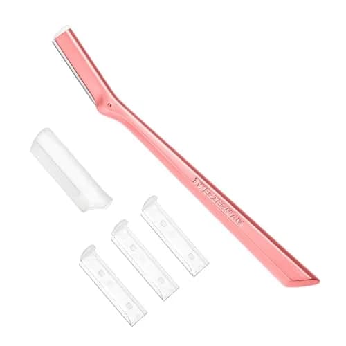 Tweezerman Stainless Steel Facial Razor with 3 Replacement Blades | Allure Best of Beauty 2023 Winner — Tea Rose Facial Razor