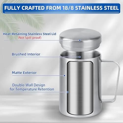 Jvsot 17 oz Stainless Steel Camping Mugs with Lids | Durable Travel Set for Outdoors & Home thumbnail 3