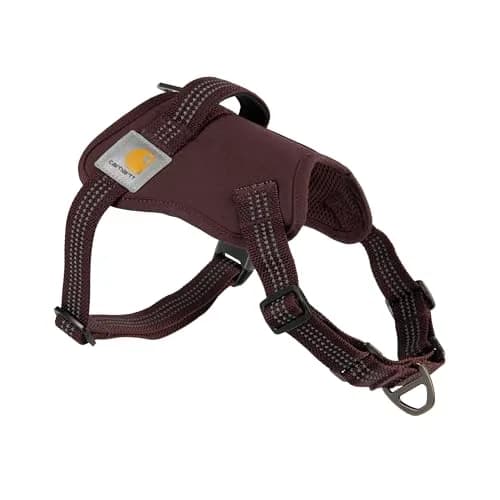 Carhartt Nylon Duck No Pull Dog Harness Deep Wine L | Adjustable, Water-Repellent, Reflective thumbnail 1