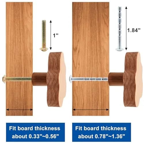 YuGtcen Cloud Shape Wooden Cabinet Knobs 12pcs | Nursery Dresser Drawer Pulls for Crafts Handles thumbnail 3