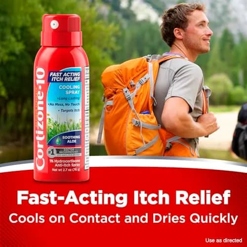 Cortizone 10 Max Strength Itch Relief Spray 2.7 oz | Soothing Aloe Formula for Minor Skin Irritations thumbnail 3