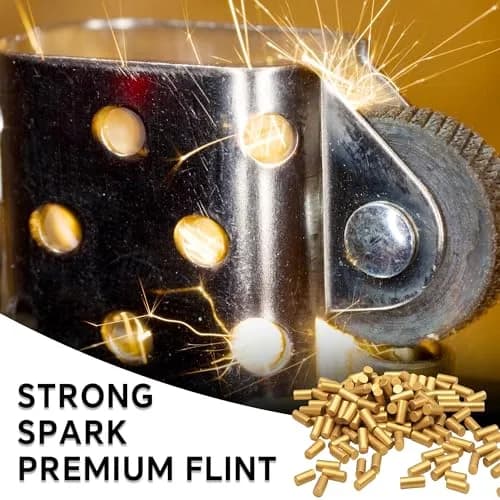 JINMUNIC Lighter Flint and Wick Replacement Set for Fluid Lighters | 43.31 Inch Wick, Metal Gasket, Screwdriver Tool thumbnail 5