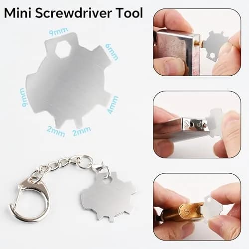 JINMUNIC Lighter Flint and Wick Replacement Set for Fluid Lighters | 43.31 Inch Wick, Metal Gasket, Screwdriver Tool thumbnail 6