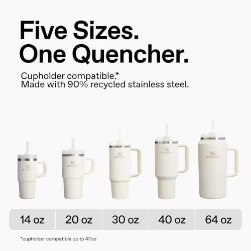 STANLEY Quencher H2.0 FlowState Tumbler 590ml (20 oz) with Handle & Straw Lid | Insulated Stainless Steel for Cold & Hot Drinks thumbnail 3