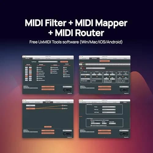 CME C2MIDI Pro - Dual-Purpose USB-C MIDI Cable with Filter, Mapper & Router | 6.5FT (2M) | High-Speed MIDI Interface thumbnail 7