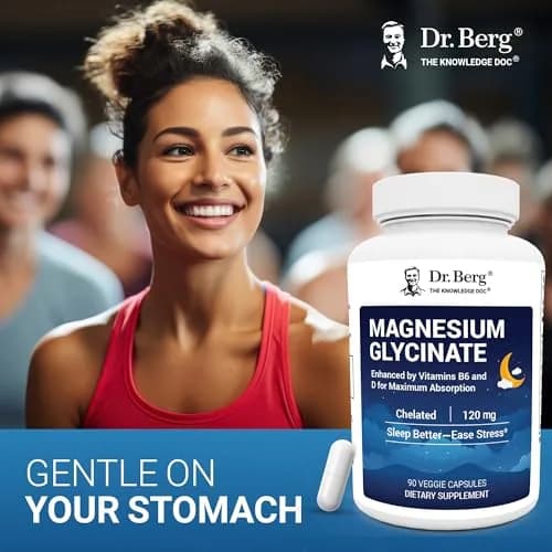 Dr. Berg Magnesium Glycinate 90ct – 4-in-1 Chelated for Muscle, Nerve, Sleep & Stress Support*– w/ D3, B6 & Zinc – 4X Lab-Tested – No Fillers – Formulated in USA, GMP-Certified thumbnail 5