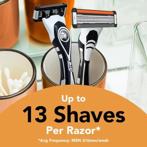 BIC Flex 5 Refillable Men's 5-Blade Razors with 12 Cartridges | Smooth Shave, Aloe & Vitamin E thumbnail 7