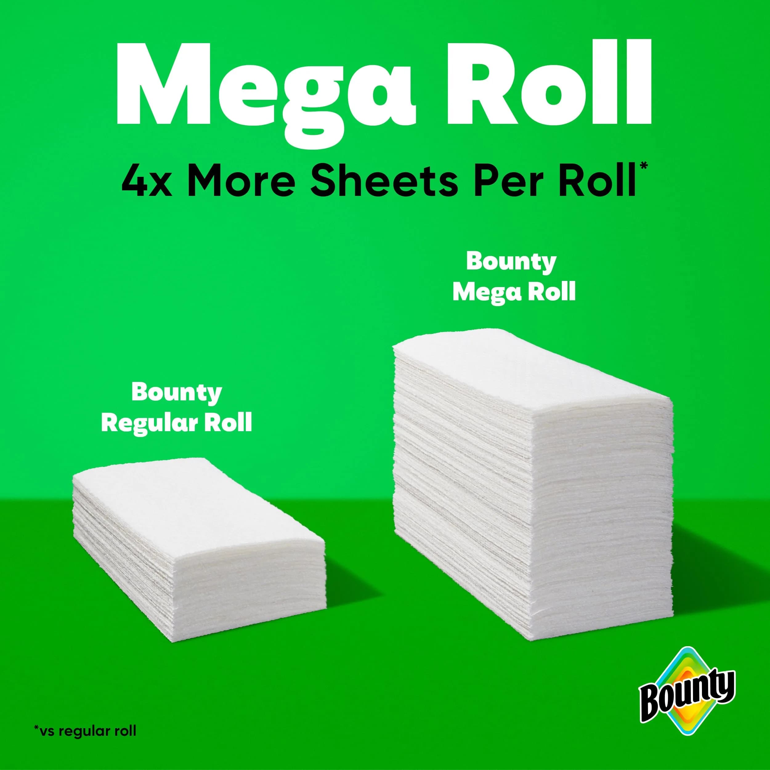 Bounty Select-A-Size Paper Towels, White, Mega Rolls - The Quicker Picker Upper - view 5