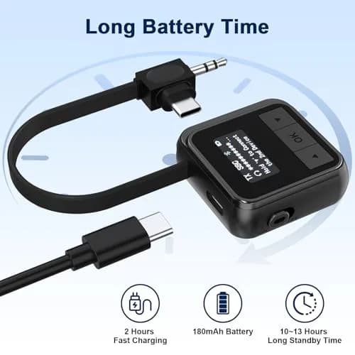 Asobilor Airplane Headphone Adapter for Bose QC Series, Golden Plated 3.5mm Jack | Connects to In-Flight Entertainment Systems thumbnail 4