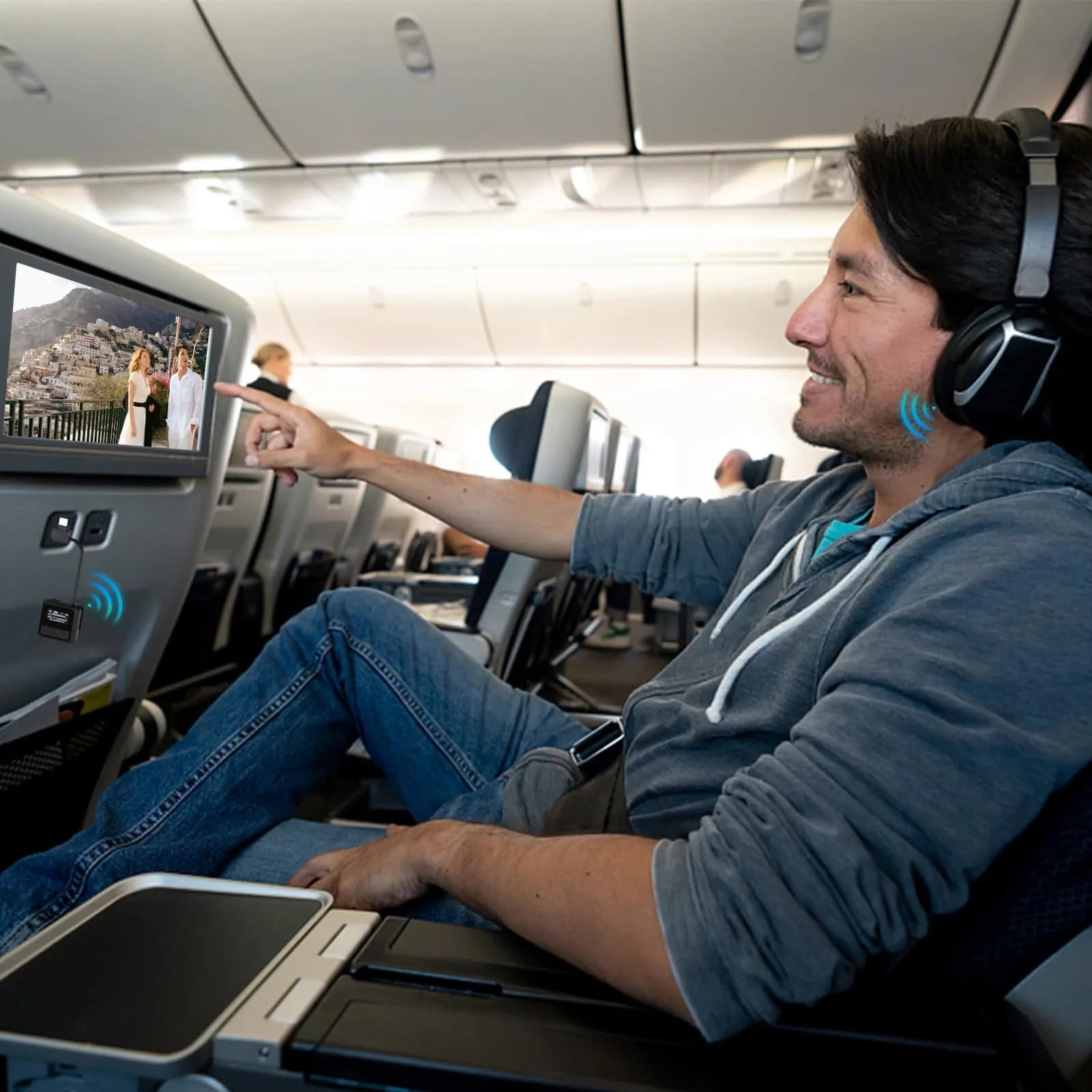 Asobilor Airplane Headphone Adapter for Bose QC Series, Golden Plated 3.5mm Jack | Connects to In-Flight Entertainment Systems - view 2