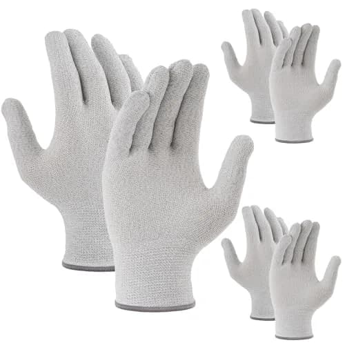 Teenyyou 2 Pairs Anti Static Touch Screen Gloves for Typing Laptop, M | Touch-Friendly, Soft & Comfortable thumbnail 1