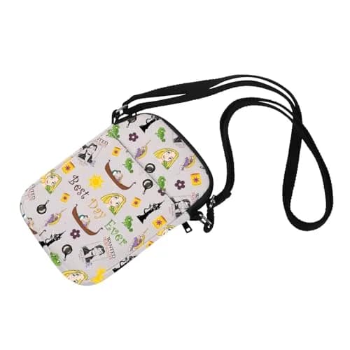 MNIGIU Tangled Movie Fans Gift Crossbody Cosmetic Makeup Bag | Princess Rapunzel Lover thumbnail 1