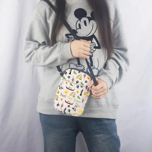 MNIGIU Tangled Movie Fans Gift Crossbody Cosmetic Makeup Bag | Princess Rapunzel Lover thumbnail 4