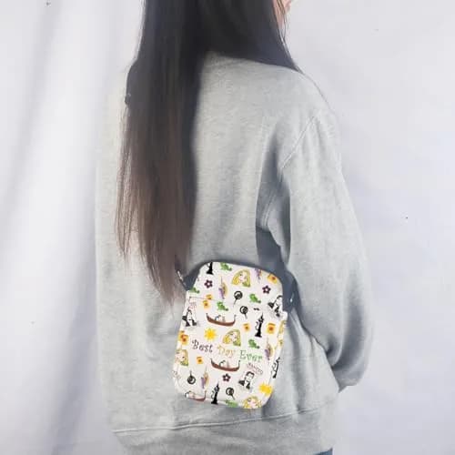 MNIGIU Tangled Movie Fans Gift Crossbody Cosmetic Makeup Bag | Princess Rapunzel Lover thumbnail 5