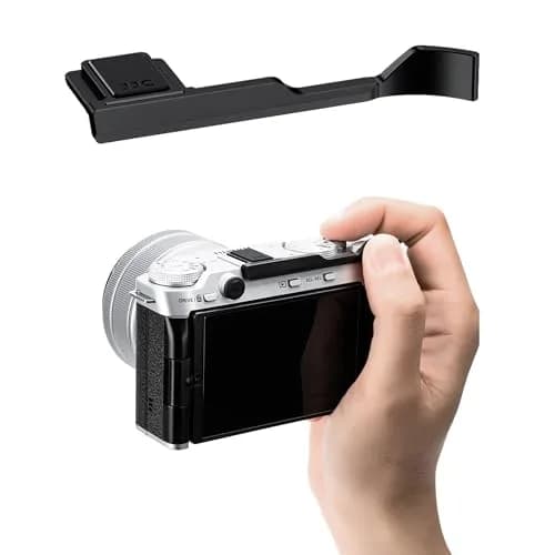 JJC Metal Thumb Grip Hot Shoe Rest for Fuji X-M5 Camera, Black | Stable & Durable thumbnail 1