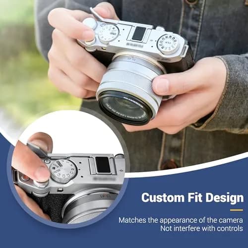JJC Metal Thumb Grip Hot Shoe Rest for Fuji X-M5 Camera, Black | Stable & Durable thumbnail 5