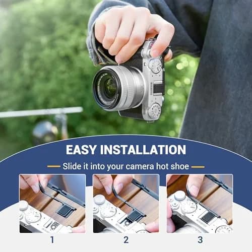 JJC Metal Thumb Grip Hot Shoe Rest for Fuji X-M5 Camera, Black | Stable & Durable thumbnail 3