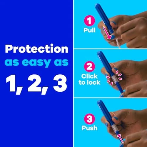 Tampax Compact Pearl Tampons for Women Multipack, Regular/Super Absorbency, Unscented, 45 Count | Dermatologist Tested Tampon thumbnail 5