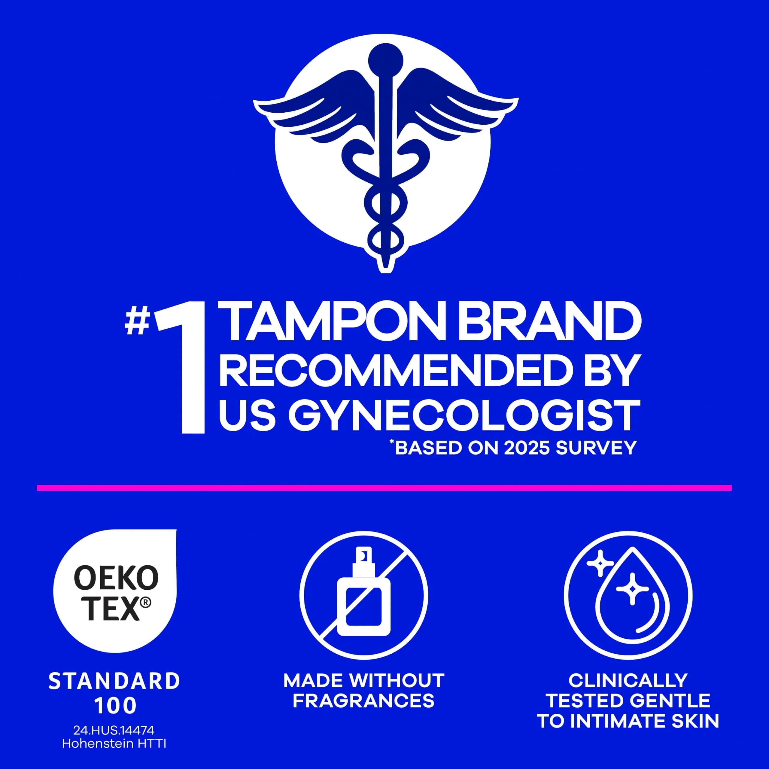 Tampax Compact Pearl Tampons for Women Multipack, Regular/Super Absorbency, Unscented, 45 Count | Dermatologist Tested Tampon - view 7