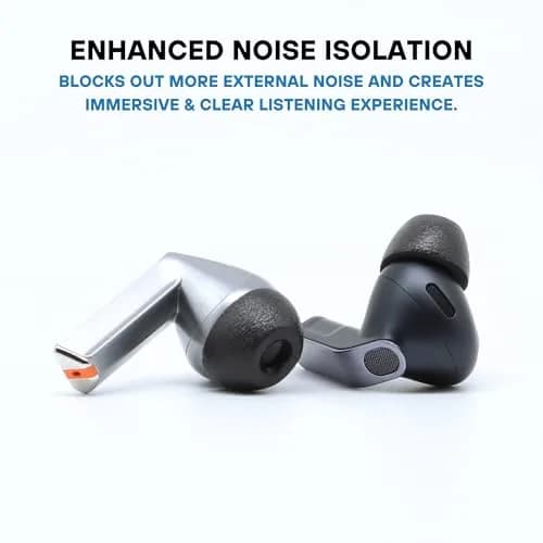 Comply TrueGrip Premium Memory Foam Replacement Ear Tips, Black (S/M/L) | 3 Pairs for Samsung Galaxy Buds Pro, Secure Fit, Noise Isolation thumbnail 5