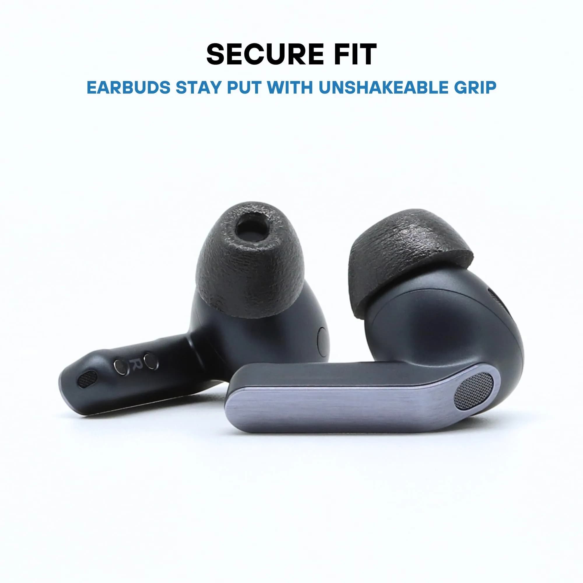 Comply TrueGrip Premium Memory Foam Replacement Ear Tips, Black (S/M/L) | 3 Pairs for Samsung Galaxy Buds Pro, Secure Fit, Noise Isolation - view 4