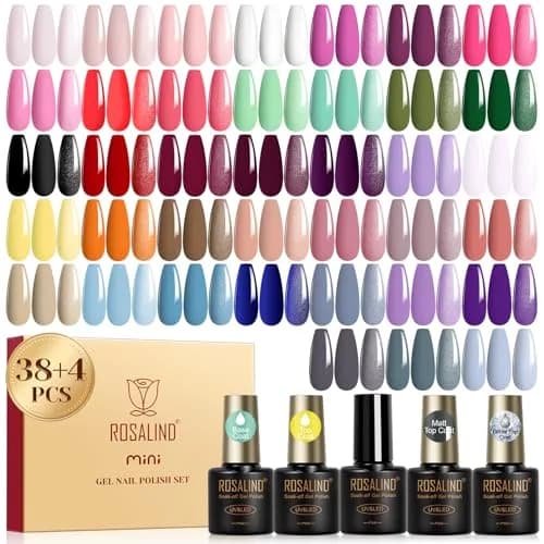 ROSALIND Gel Nail Polish Set 42 pcs | 38 Colors All Seasons, Long-Lasting, Safe for Nails thumbnail 1