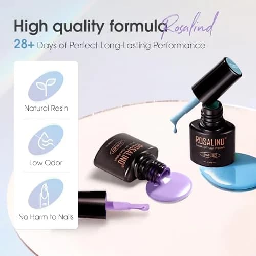 ROSALIND Gel Nail Polish Set 42 pcs | 38 Colors All Seasons, Long-Lasting, Safe for Nails thumbnail 4