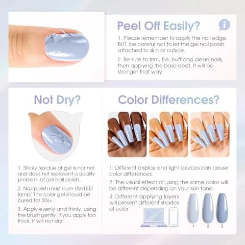 ROSALIND Gel Nail Polish Set 42 pcs | 38 Colors All Seasons, Long-Lasting, Safe for Nails thumbnail 8