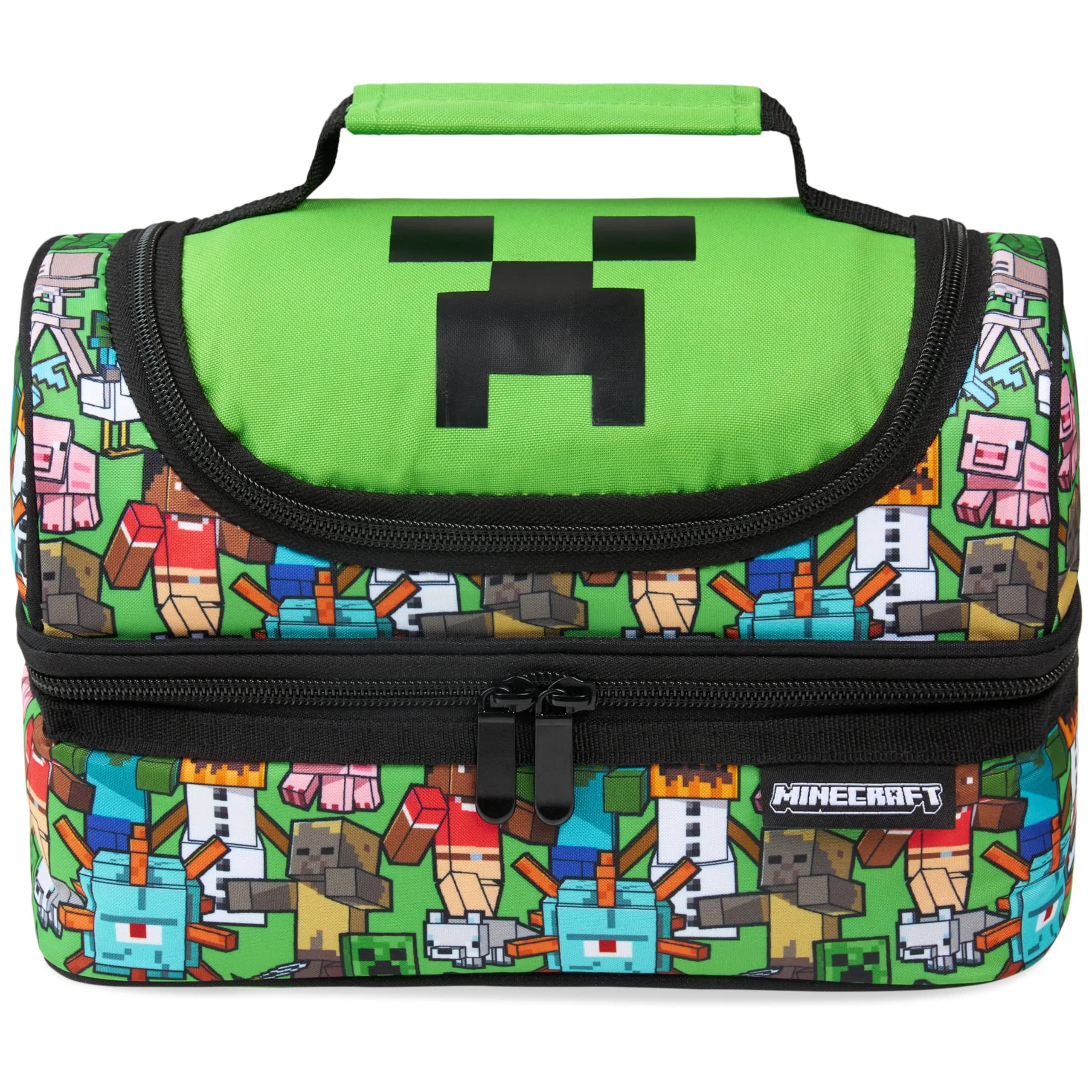 Minecraft Insulated Lunch Bag for Kids Creeper | Durable, Cool & Perfect for School & Outings — Multicolor