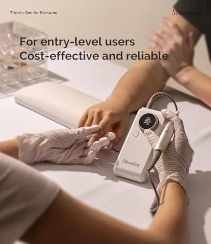 MelodySusie SC330G 30000 RPM Nail Drill with Built-in Stand | Cordless E-file for Beginners thumbnail 6