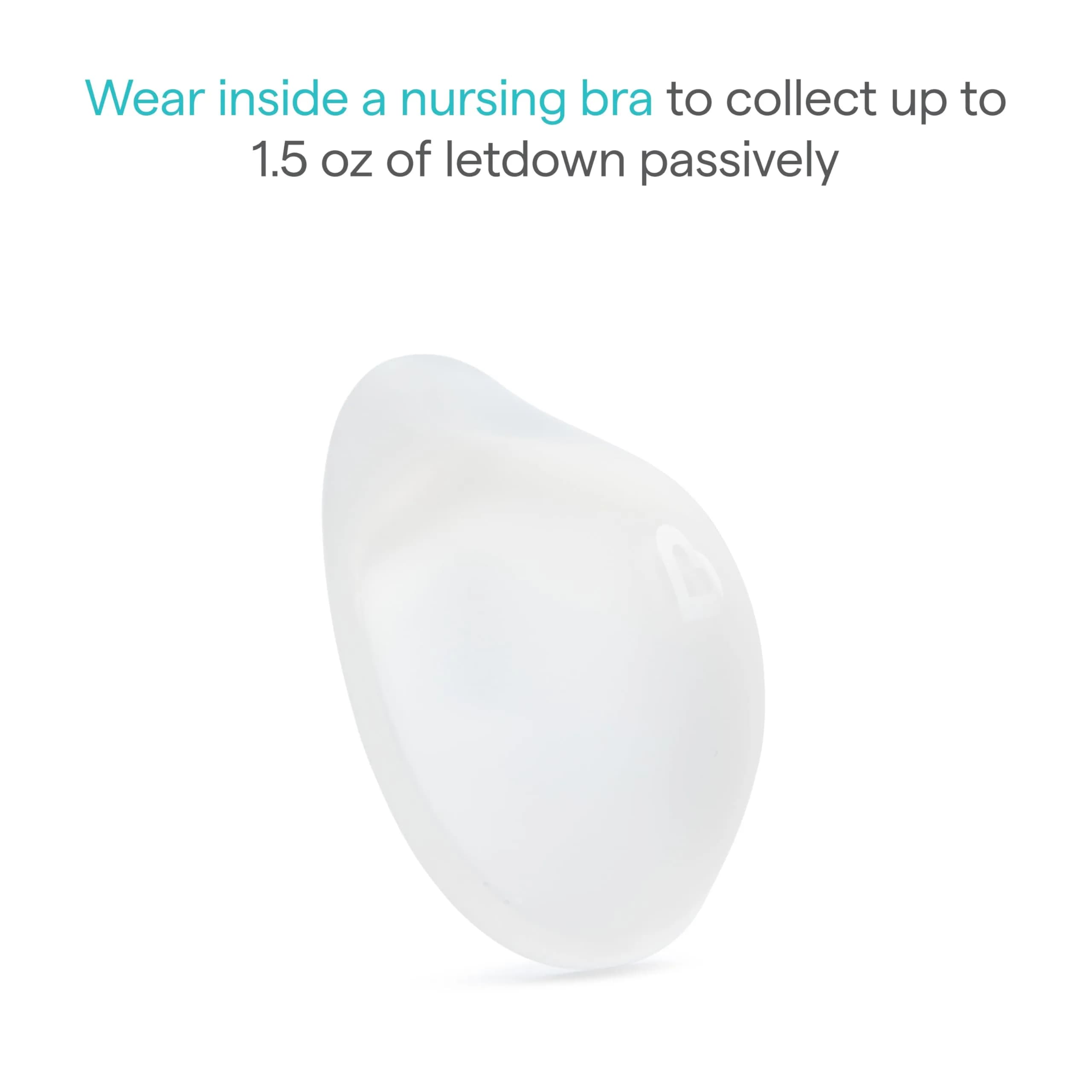 Munchkin Silicone Breast Milk Collector Cups with Storage Plugs, 45ml (1.5 Fl Oz Each) | BPA-Free Food-Grade Silicone thumbnail 2
